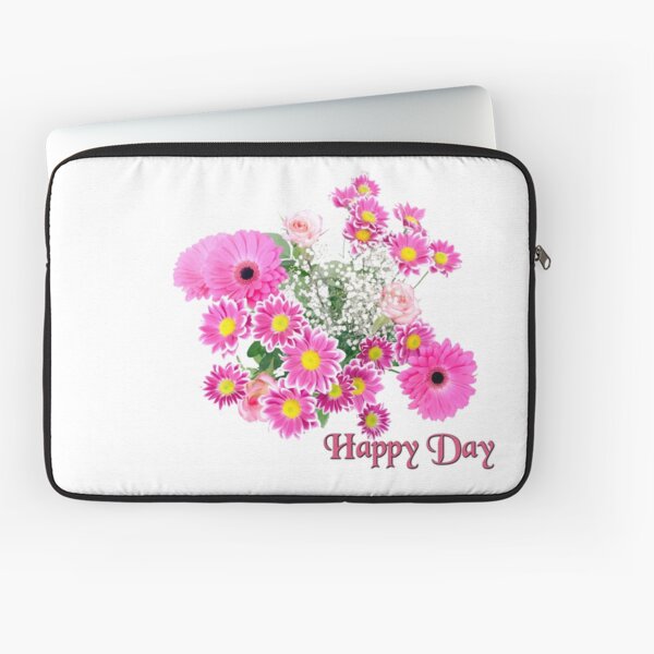Happy Day Flowers Laptoptasche