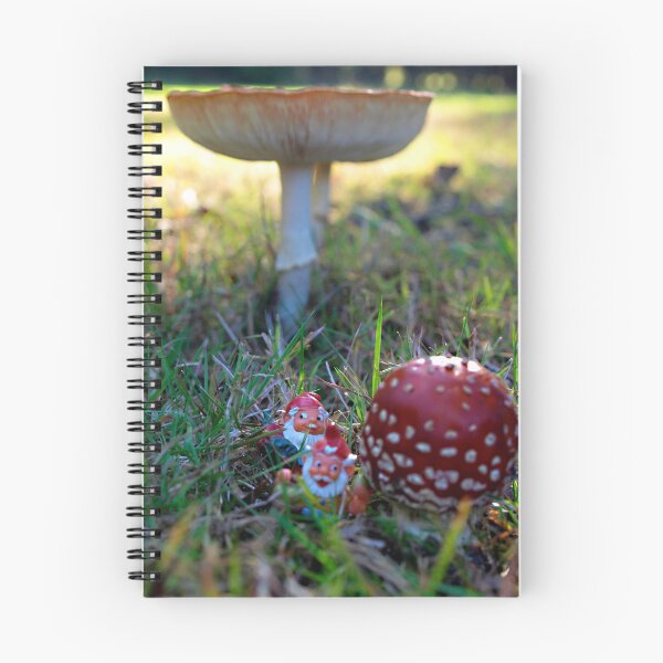Item preview, Gnomes wending way through Fly Agaric jungle designed and sold by Bev Pascoe.