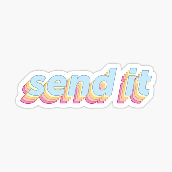 Snowboard Send It Icon Sticker for Sale by sendithomie