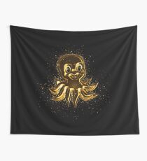 Animal cartoon golden Gold Wall Tapestry