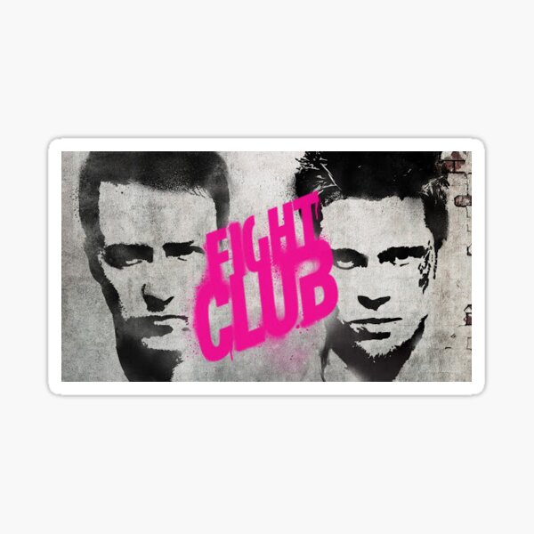 Fight Club Stickers Redbubble - fight club roblox decal