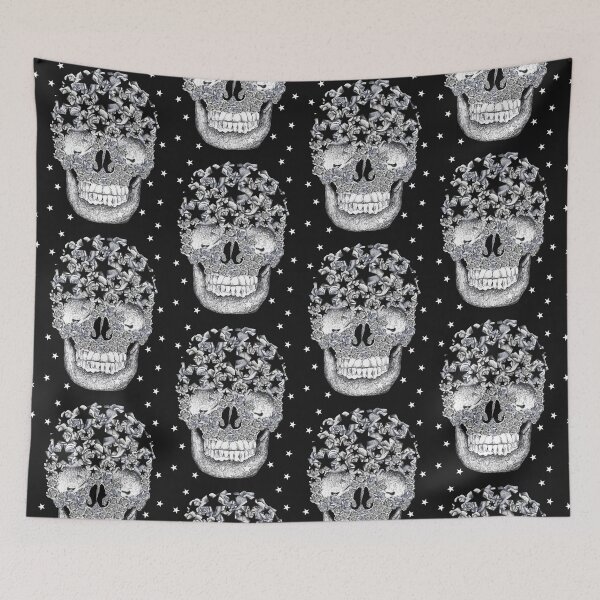 Artikelvorschau, Skull and Stars entworfen und verkauft von Flower Magic .