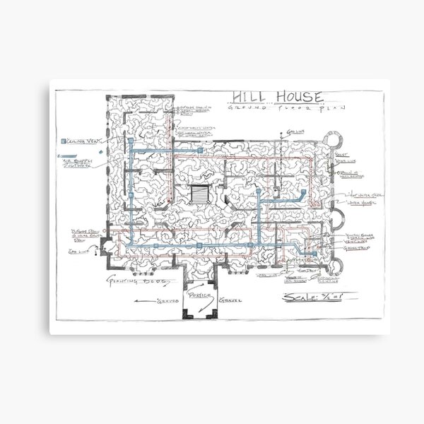 Blueprint Canvas Prints Redbubble