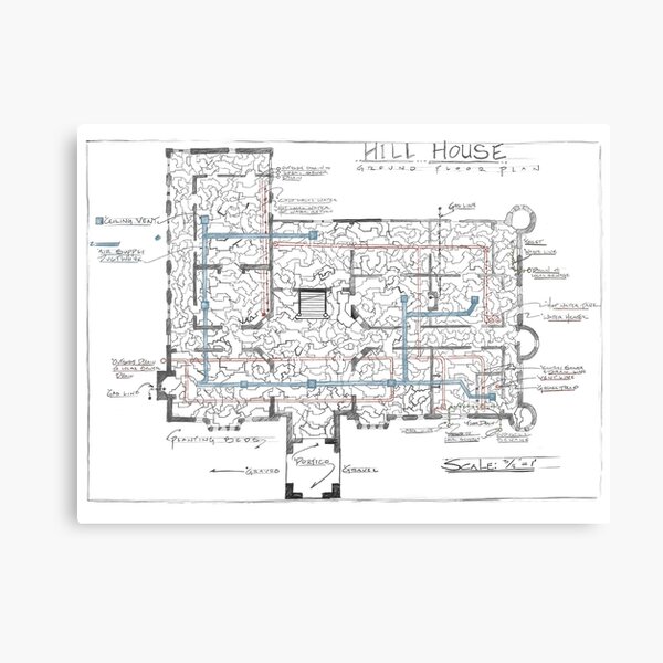 Item preview, Hill House blueprint with Forever House repeated dozens of times designed and sold by Chris Burns.