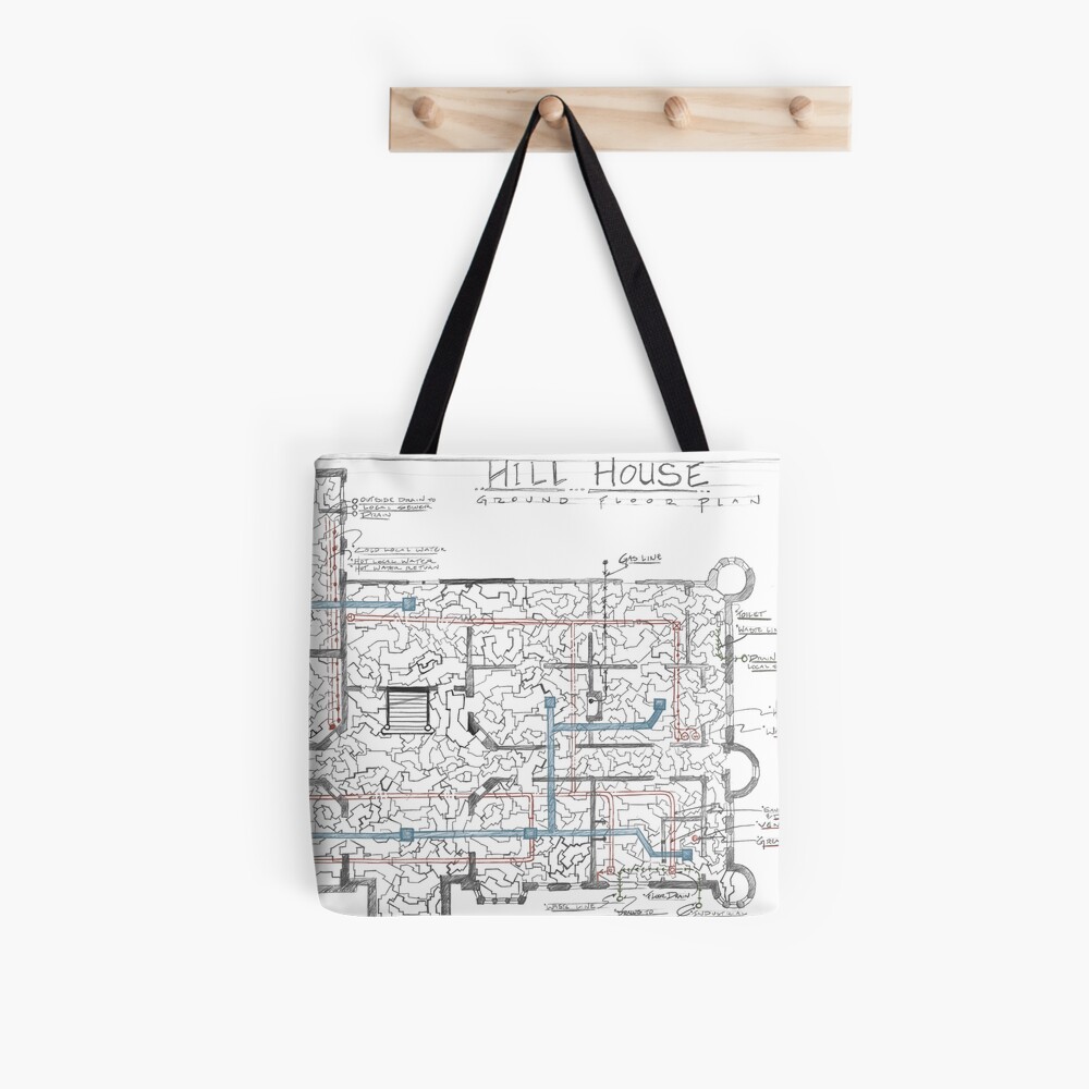 Hill House blueprint with Forever House repeated dozens of