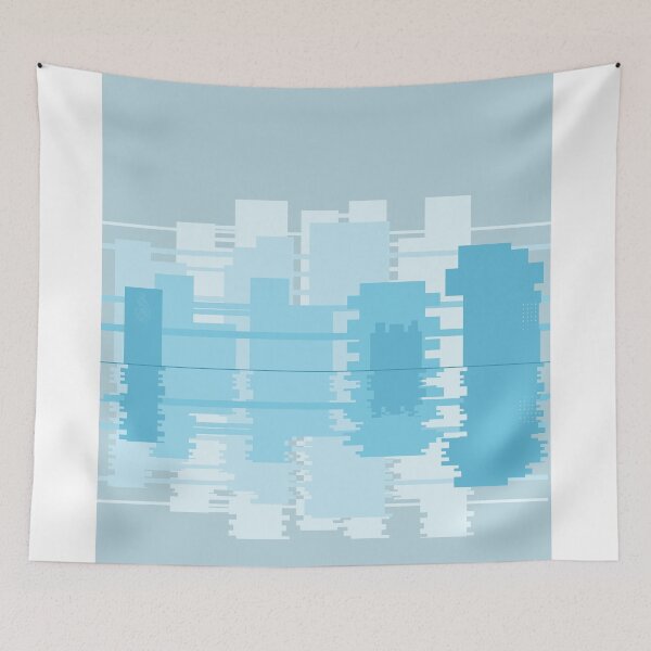 Item preview, Pixel Art - Blue City designed and sold by ForsakenSky15.