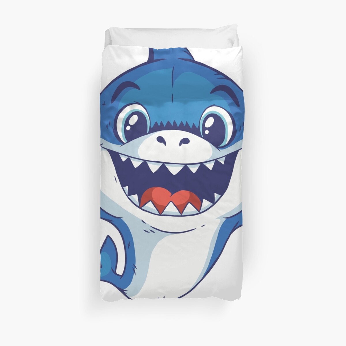 Baby Shark Duvet Cover By Bigfootsociety Redbubble