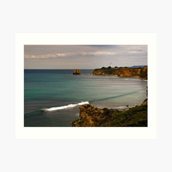 "Split Point Lone Surfer"Airey's Inlet,Great Ocean Road,Australia. Art Print