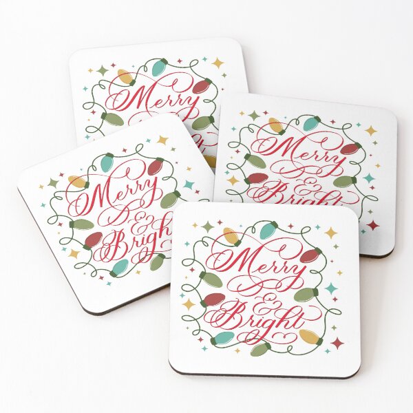 Item preview, Merry and Bright Christmas with Lights for Light Background designed and sold by Gsallicat.