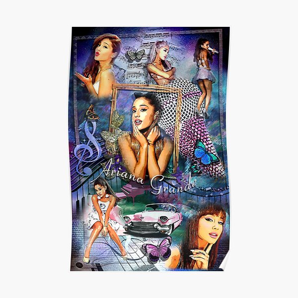 Ariana Grande Dangerous Woman Retro Signature Poster - Printing Ooze