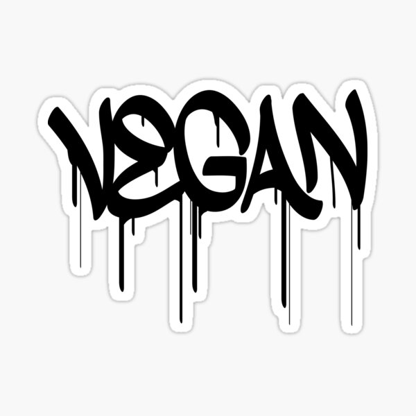 Vegan Graffiti Art Stickers Redbubble