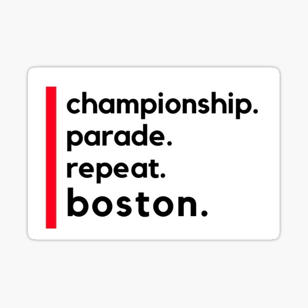 Title Town Boston Sticker