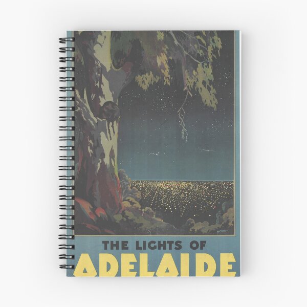 Item preview, The lights of Adelaide from the Mount Lofty Ranges, circa 1935 designed and sold by State Library of South Australia.