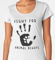 Fight For Animal Rights Women's Premium T-Shirt