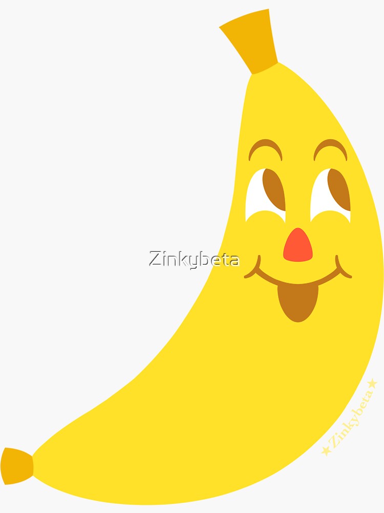 "Banana Guy" Sticker by Zinkybeta Redbubble
