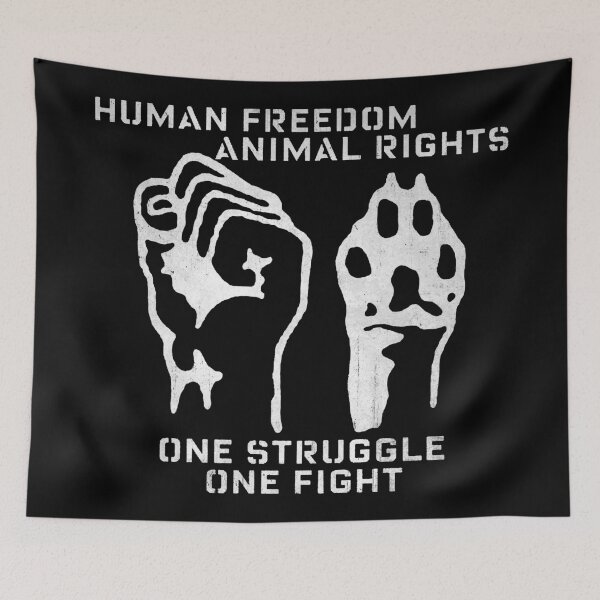 Item preview, Human Freedom Animal Rights designed and sold by DuringSibling.