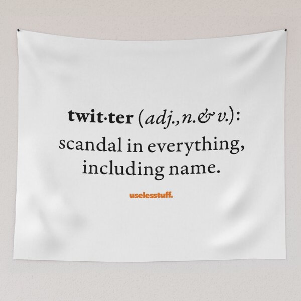 Item preview, 16670-06-BLT – Uselesstuff® Dictionary – Twitter – Scandal (Black) designed and sold by Uselesstuff.