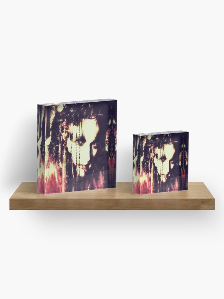 Alternate view of demon lady Acrylic Block