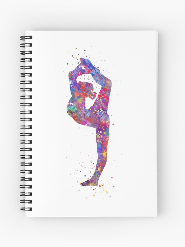 Gymnastics girl, watercolor gymnastics, teen gift | Leggings
