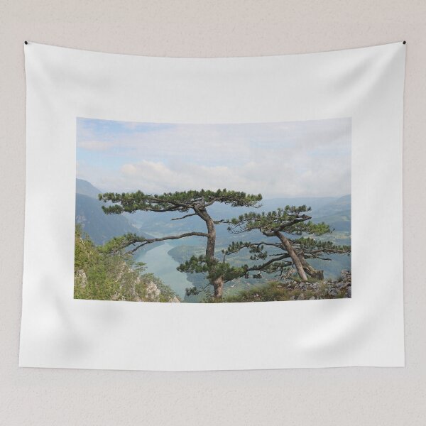 Item preview, Pine trees on mountain nature designed and sold by goceris.