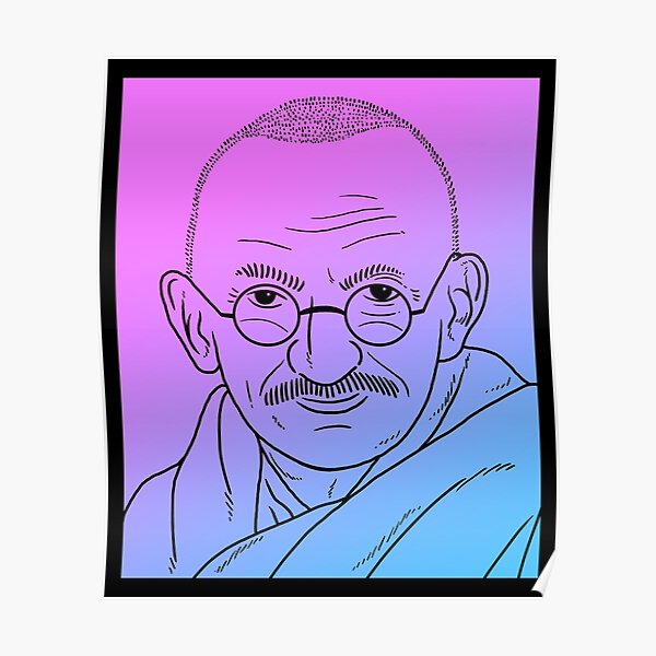 Mahatma Gandhi Posters Redbubble