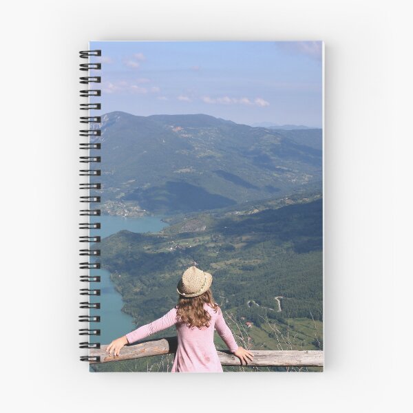 Item preview, little girl enjoys the view from the viewpoint Tara mountain Serbia designed and sold by goceris.