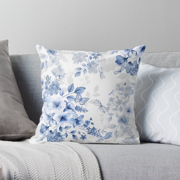 Italian Summer Chinoiserie Throw Pillow