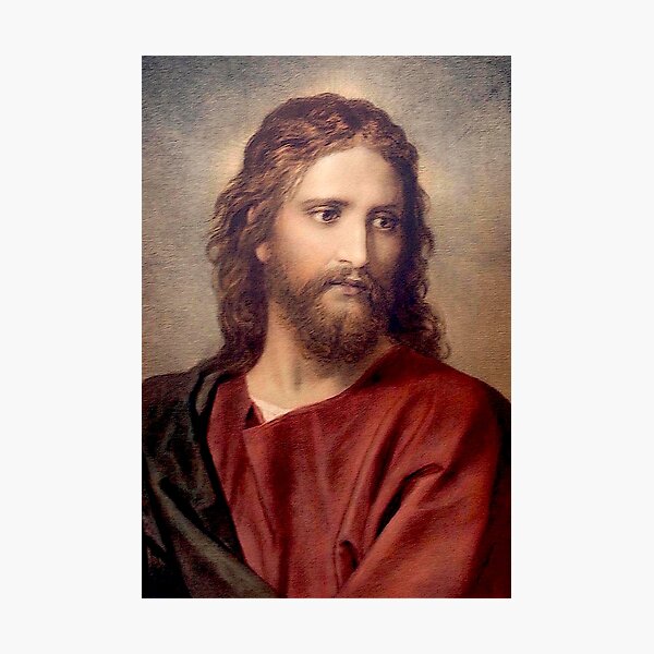 Vintage Heinrich Hofmann March 19, 1824 - June 23, 1911 Jesus Christ 1889 Photographic Print