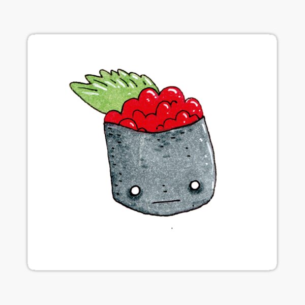 gunkan pieza de sushi kawai Pegatina
