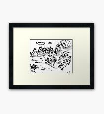 Sydney Opera House and Harbour Bridge from Kirribilli Framed Print