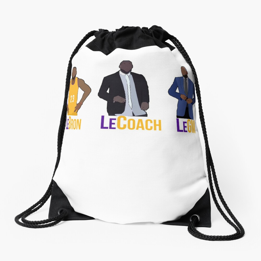 lakers drawstring bag