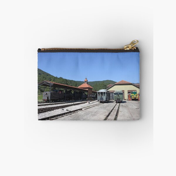 Item preview, railway station with steam and diesel locomotive and old wagons designed and sold by goceris.