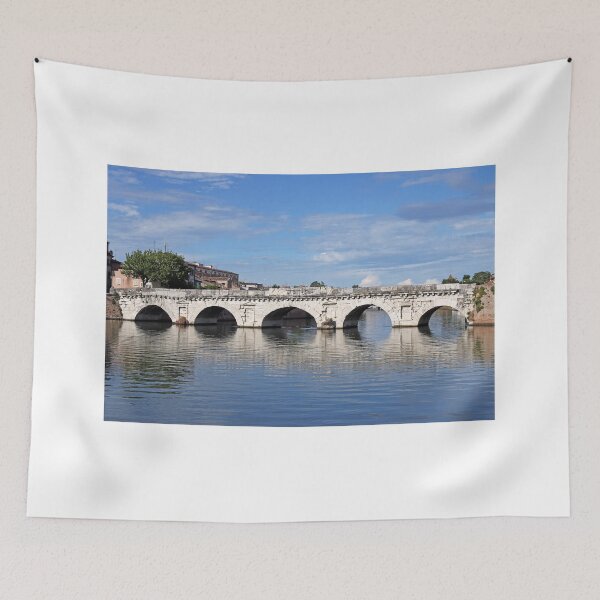 Item preview, old stone Tiberius bridge landmark Rimini Italy designed and sold by goceris.