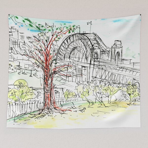 Item preview, Sydney Harbour Bridge on a Summer's Day designed and sold by CeciliaBell.