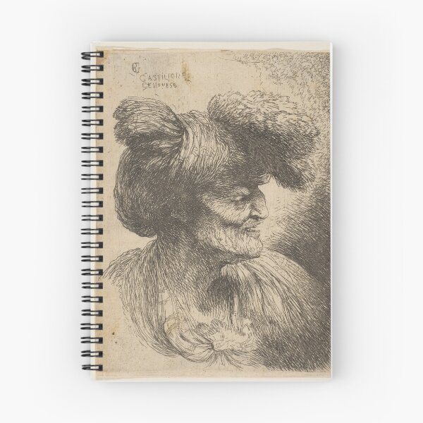 Item preview, Bust of beardless old man in profile facing right, from the series of 'Small Heads in Oriental Headdress' designed and sold by guagamela617.