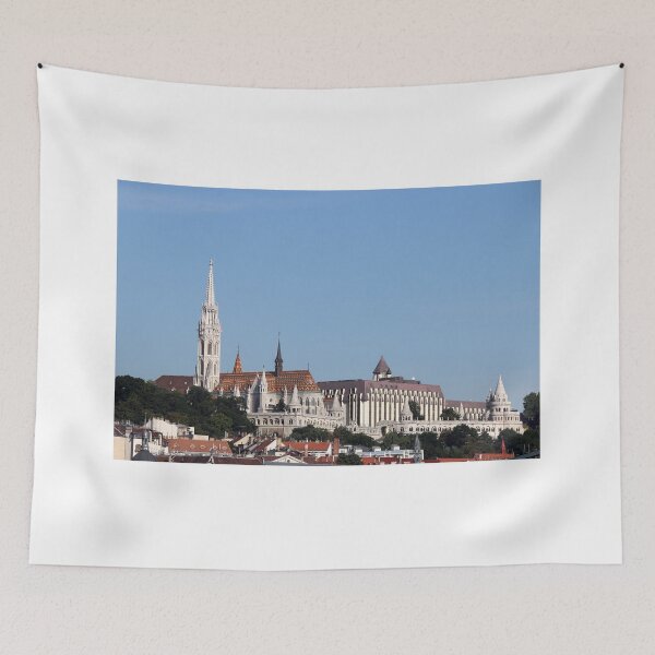 Item preview, Matthias church and Fisherman towers Budapest cityscape designed and sold by goceris.
