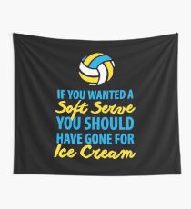 Volleyball Gift Serve Ice Cream Volleyball Gifts Wall Tapestry