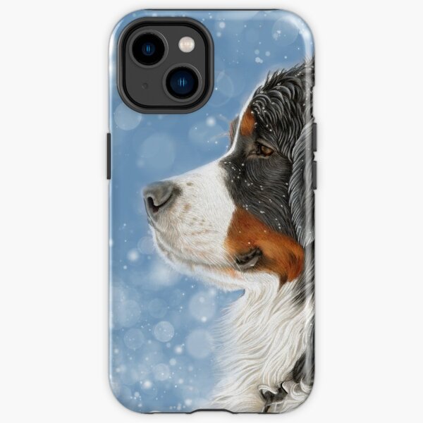 Bernese Mountain Dog - Snow Is Falling iPhone Tough Case