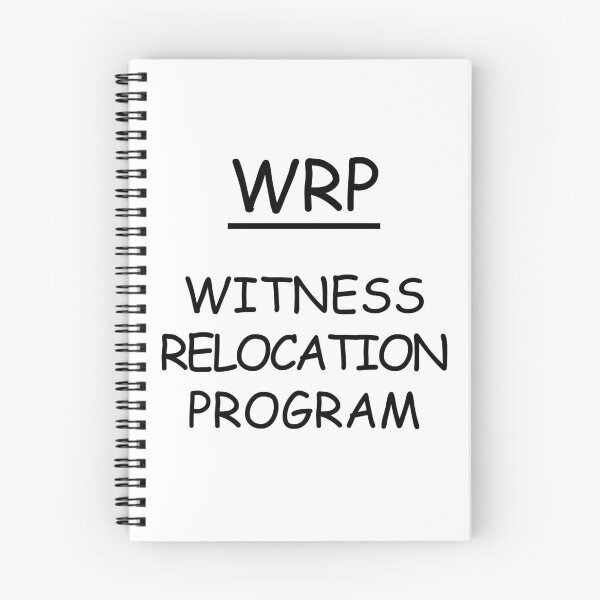 Item preview, WRP Witness Relocation Program Simpsons design designed and sold by GetItGiftIt.