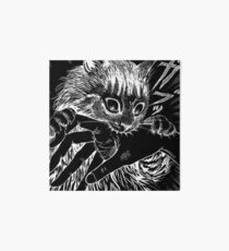 Cat Junji Ito Bite Art Board Print