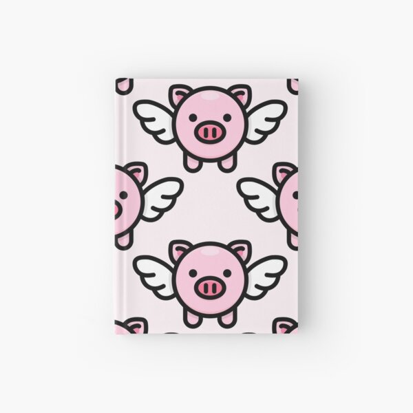 When Pigs Fly: Pink Hardcover Journal