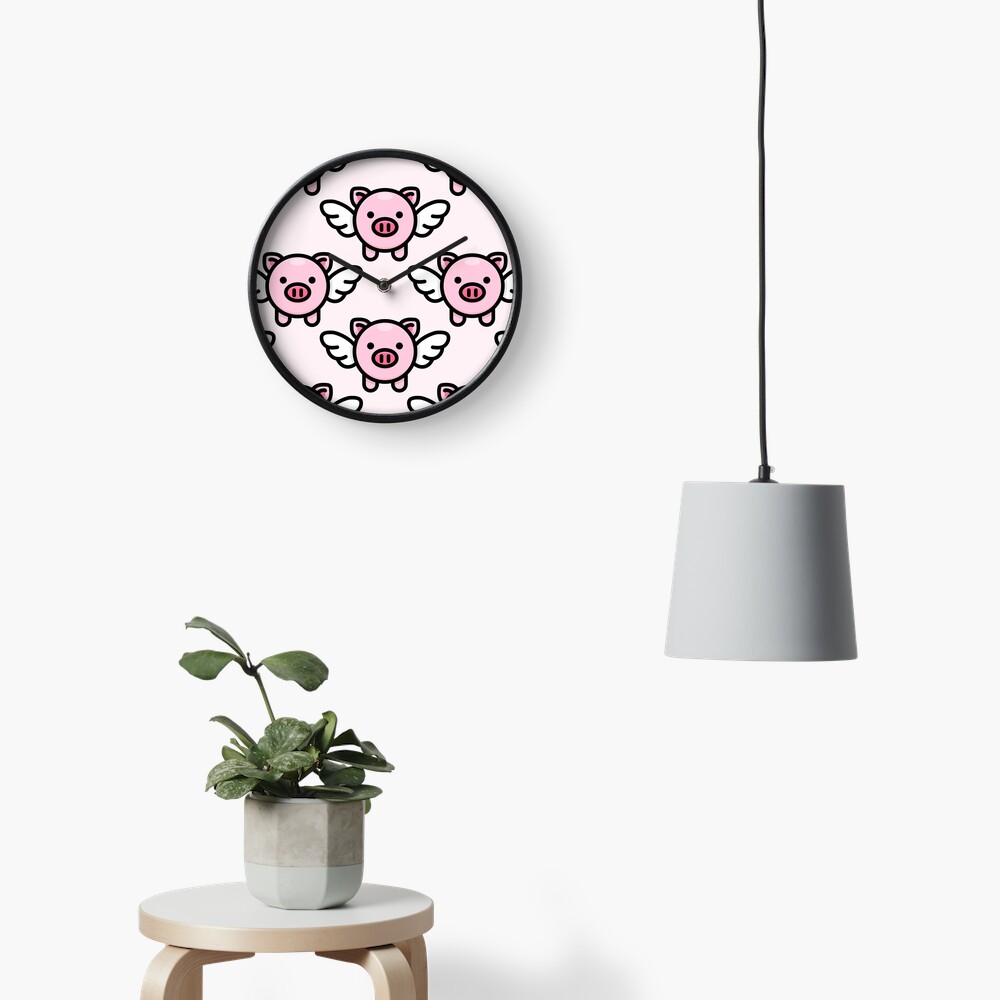 When Pigs Fly: Pink Clock