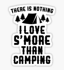 Pegatina No hay nada que me guste más que acampar