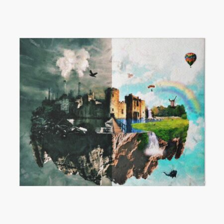 Small City Art Board Print