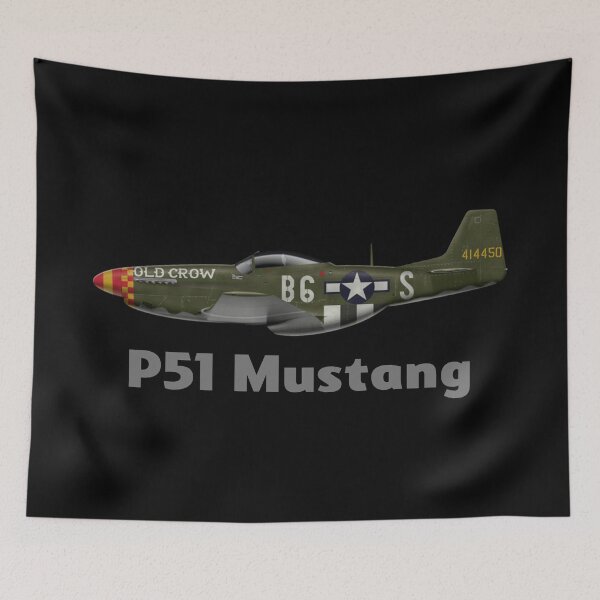 Item preview, funny ww2 airplane usa p51 designed and sold by untagged-shop.