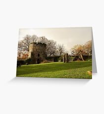 Usk Castle Greeting Card