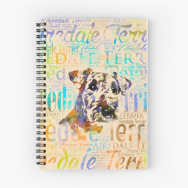 Item preview, Airedale Terrier  Watercolor Word Art designed and sold by k9printart.