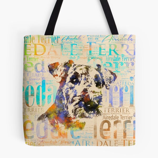 Item preview, Airedale Terrier  Watercolor Word Art designed and sold by k9printart.