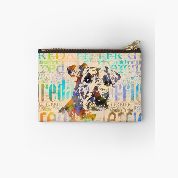 Item preview, Airedale Terrier  Watercolor Word Art designed and sold by k9printart.