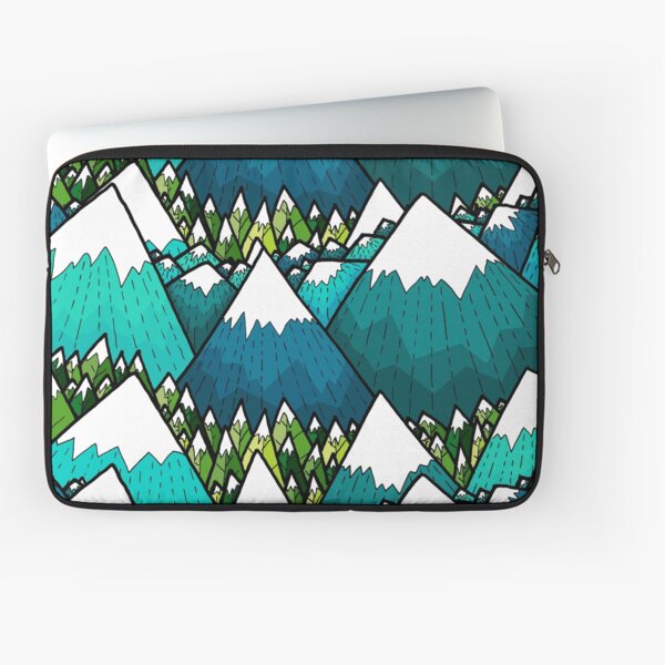 Winter peaks and woods Laptop Sleeve